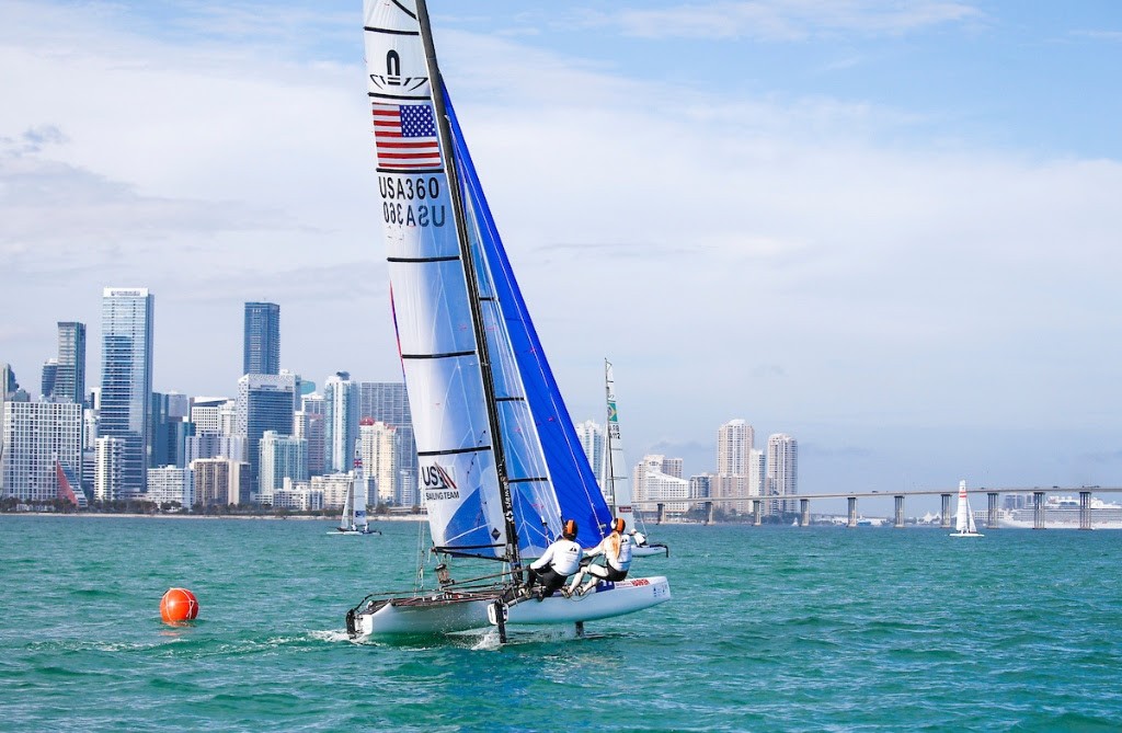 Bora Gulari and Helena Scutt in Miami